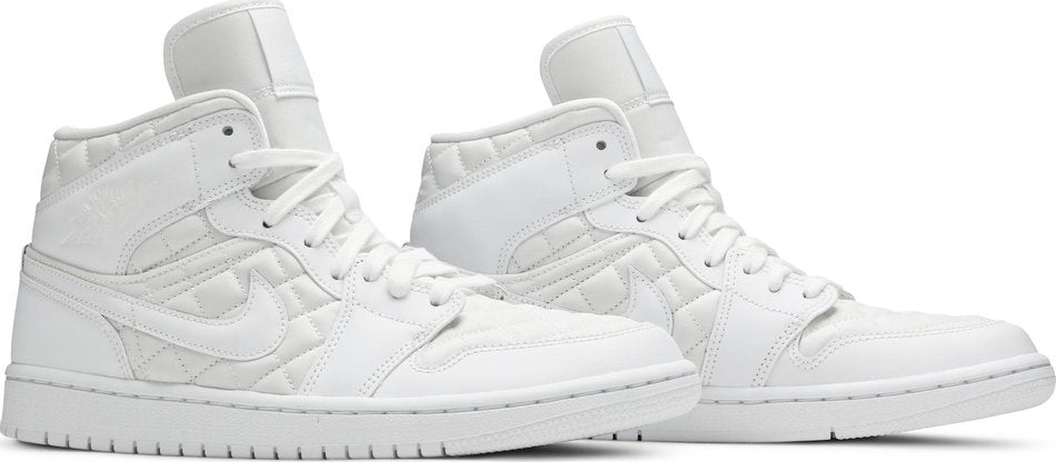 Wmns Air Jordan 1 Mid SE  White Quilted  DB6078-100